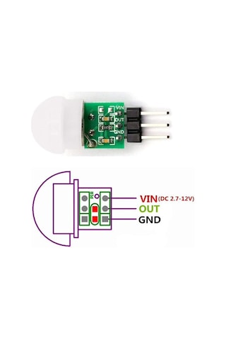 Mini Pır Dedektörü Sensör Am312