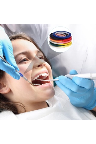 Yuntech01 10 Renkli Pet Malar Bandı Seti - Yangın Engelleme Ve Yalıtım Özelliği - Otomatik Yapışkan - 6mm X 66m - 10 Adet Çeşitli Renkler 10