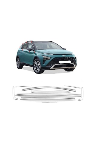 Hyundai Bayon Krom Cam Çerçevesi Set 2020- 12 Parça