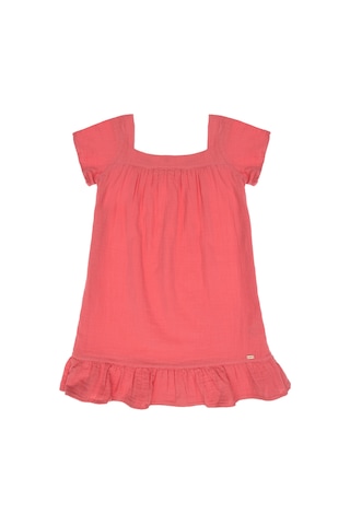 U.S. Polo Assn. Kız Çocuk Pembe Kısa Kol Müslin Kumaş Dokuma Elbise 50306602-VR167