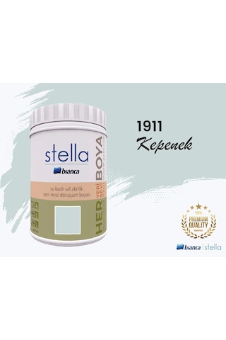 Bianca Stella Su Bazlı Saf Akrilik Boya 1 Litre Kepenek