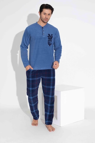 Erkek Polar Pijama Takımı Kışlık Erkek Pijama Takım Erkek Polar Takım 5214m Bej