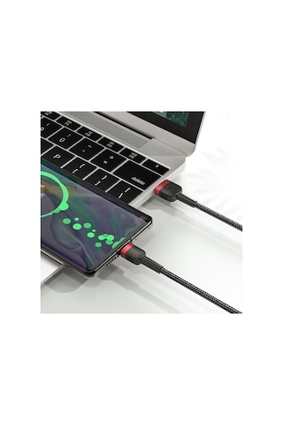 Kuulaa Mikro Usb 3A Hızlı Şarj 0.50Cm Kısa Android Usb Şarj Kablo Siyah - Gri