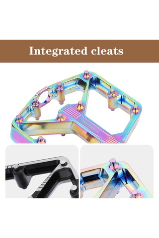 Jeemson Alüminyum Çift Du Rulmanlı, Kaymazsız Platform Bisiklet Pedalları - Dağ, Yol, Katlanabilir Bisikletler İçin Siyah 1 Adet Çift