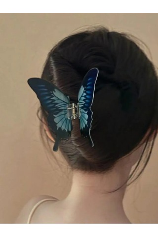 Symbol Küçük Dev Kelebek Saç Tokası 283906103 Mavi