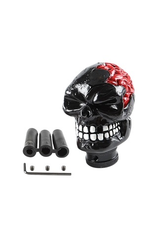 Suntek Manuel Kafatası Vites Değiştirme Topuzu Siyah