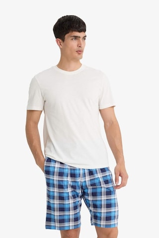 Defacto Regular Fit Kareli Cepli Şort Pijama Altı E7190ax25hsnv42 Lacivert