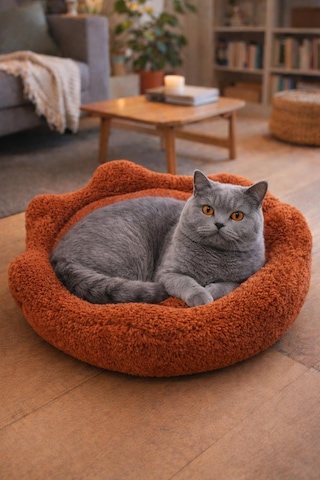 Çiçek Kedi Yatağı