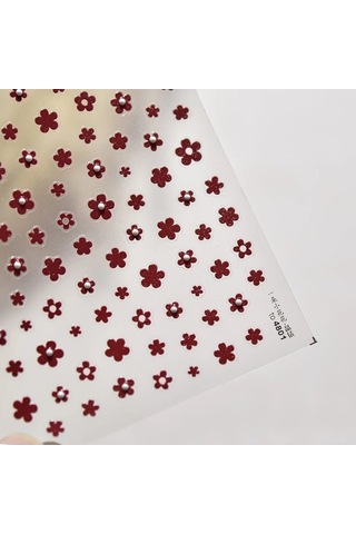 Flybuy 5d Japon Tarzı Vintage Çiçekli Tırnak Sanatı Boncuklu İnci Ta311jz