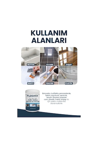 Floorix Şeffaf Su Yalıtımı 1kg + 1kg