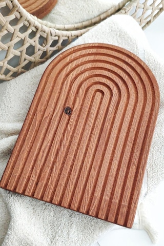 Nishev Gökkuşağı Sunum Tahtası Büyük Koyu Kahve