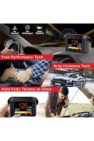 Ancel A202 Dijital Araç Bilgisayarı Ve Obd2 Göstergesi