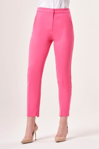 Mizalle Basic Klasik Fuşya Pantolon Fuşya