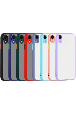 Apple Uyumlu iPhone Xr 6.1 Kılıf Zore Hux Kapak Pembe
