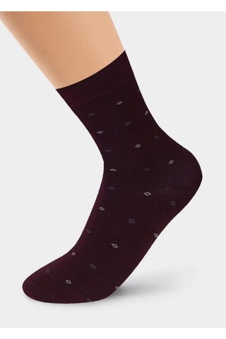 Clever Wear Bordo Uzun Yüksek Çorap Seti 10 Çift Pamuk 126002314 Bordo