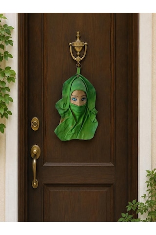 El Yapımı Deri Maske Duvar Süsü Bohem Ev Dekoru 68613932