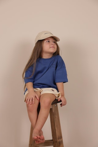 Oh La La Koala İndigo Nakışlı Oversize T-shirt İndigo