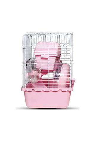 Zampa Hamster Kafesi 23x17x33 Cm Pembe 211-52001.01