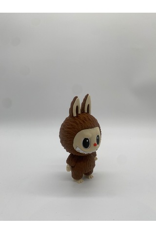 Labubu Figür, Dekortif Koleksiyon Objesi, 3d Baskı, Kahverengi