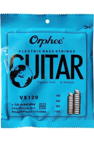Orphee Vx120 Bas Gitar Teli 4 Telli