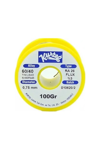 Kurtel Sn60/pb40 Lehim Teli 100 Gr. Makara 0,75 Mm