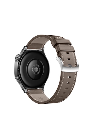 Huawei Watch Gt3 Pro Gt3 Gt2 46mm İle Uyumlu Dikiş Desenli Deri Metal Tokalı Akıllı Saat Kordonu