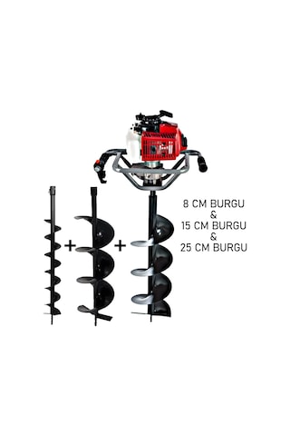 Ablacks C-52 Toprak Burgu Makinesi 8 - 15 - 25 CM 3 Burgulu