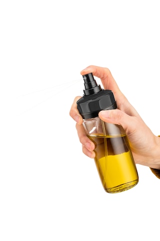Sprey Yağlık 100 Ml, Cam Gövdeli Pratik Yağ Ve Sirke Şişesi Şeffaf
