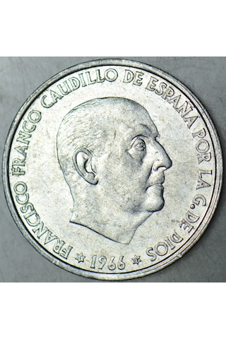 İspanya 50 Centımos 1966 73 Franco Dönemi.