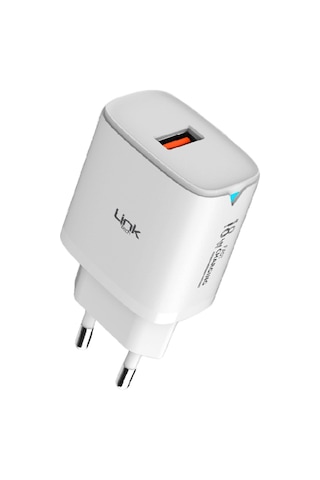 Linktech C304 Safe 18W Hızlı Şarj Adaptörü Beyaz
