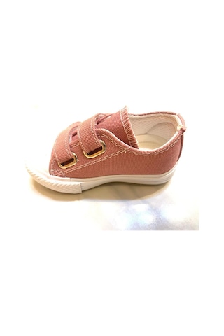 Çocuk Çırtlı Ayakkabı .kız Çocuk Işıklı Sneaker, Pudra