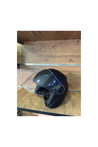 Mat Siyah Açık Kask
