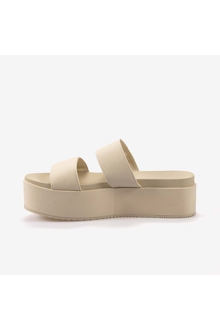 Calvin Klein Kadın Dolgu Taban Terlik Yw0yw01789 Bej