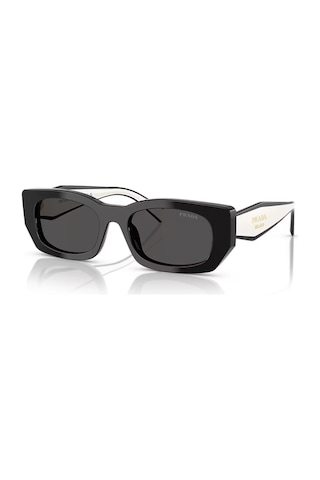 Prada Pr B05s 09q08z 53 Kadın Geometrik Siyah Kemik Güneş Gözlüğü Siyah