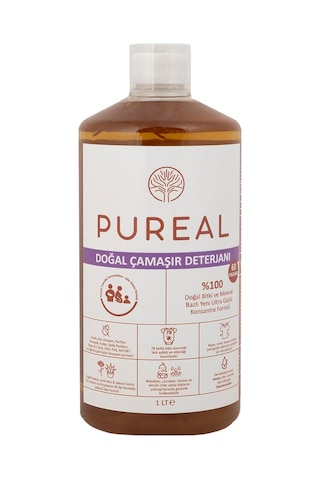 Pureal Doğal Çamaşır Deterjanı - 60 Yıkama - Kokulu 1 Kg