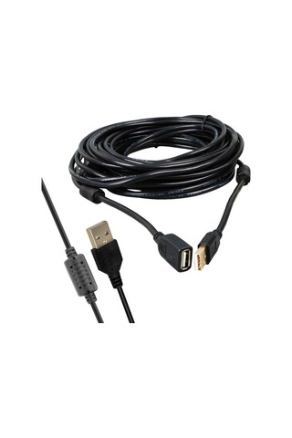 Pm-11955 10 Metre Usb-a 2.0 Dişi Erkek Uzatma Kablosu Siyah