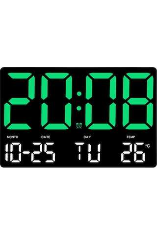 Suntek Magideal Duvar Saati Çocuklar Yetişkinler Ev Çalışma Yeşil