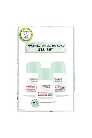 Garnier Mineral Magnezyum Ultra Kuru Roll-On Kadın Deodorant Seti