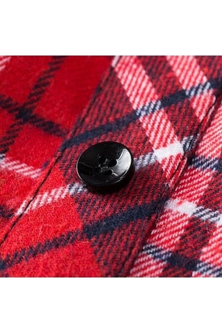 Fastbuy Gri Kadın Etek Gömlek - Mini Bölme, Genişletici Ekose Katmanlama, Ayarlanabilir Rahat Moda Gömlek Gri