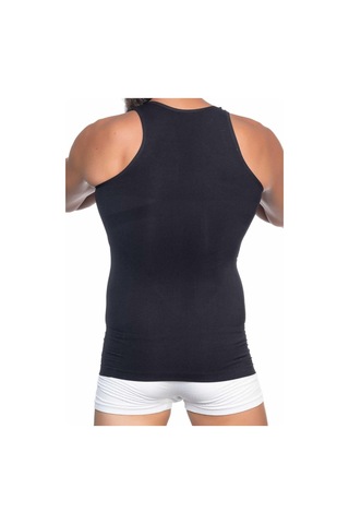 Moon Wear Siyah Mı Emay E1002 U Yaka Erkek Korse Atlet Siyah