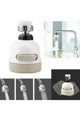 Oynar Başlık Beyaz 360 Dönebilen Mutfak Evye Batarya Boru Ucu