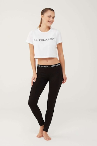 U.S. Polo Assn. Kadın Siyah Tayt 16605 Siyah