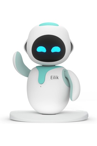 Eilik - Akıllı Masaüstü Arkadaşı Robot İnteraktif, Duygusal Zeka Ve Dokunmatik Tepkili Eğitici Oyuncak Mavi