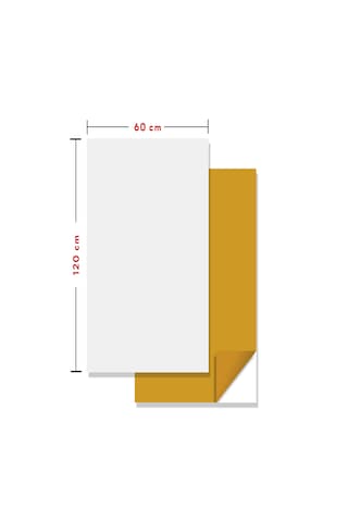 Kendinden Yapışkanlı Fayans Kaplama Pvc Karo Düz Beyaz Desen 60x120 Cm 1 Adet 0,72 M2