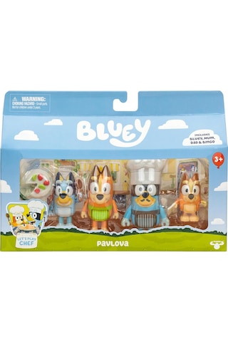 Bluey 4'lü Figür Set Pavlova 18915