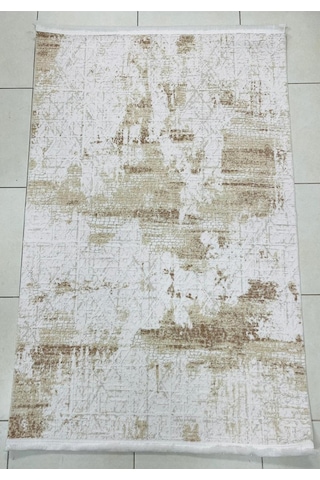 Bambu % 100 Sık Dokuma +12 Hav Yükseklikte Bej Bambusa Kesme Halı