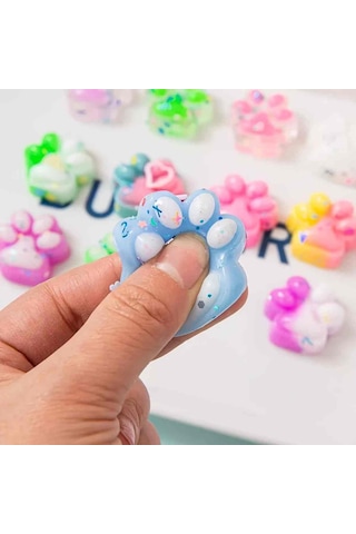 3 Adet Mini Kedi Patisi-yapışabilen Sukuşi - Squishy Pati- Muhteş