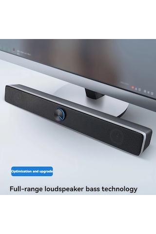 Willowhaven Siyah Usb Güçlü Kompakt Soundbar, Stereo Ses, Aux Girişi, Tv Ve Bilgisayar İçin