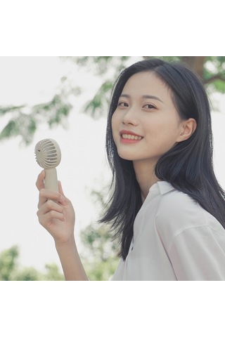 Gajeena Mf021 Gri Beyaz Cep Fanı - 3 Hızlı, Ultra Sessiz, Usb Şarjlı, 1200mah Pil, Seyahat Ve Masaüstü İçin