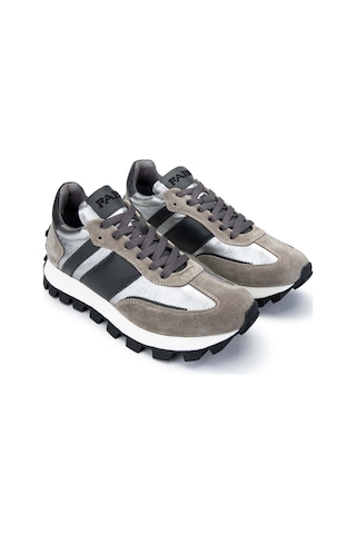 Fabi Erkek Hakiki Deri Gri Sneakers & Spor Ayakkabı 510 Fu1026cl Erk Ayk Y24 Alpaca/londra/argnt Çok Renkli